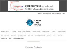 Tablet Screenshot of catchalltackle.com